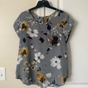 Elegant Floral Women's Blouse